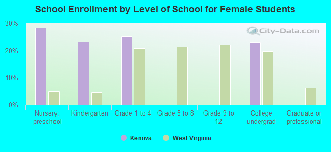 School Enrollment by Level of School for Female Students