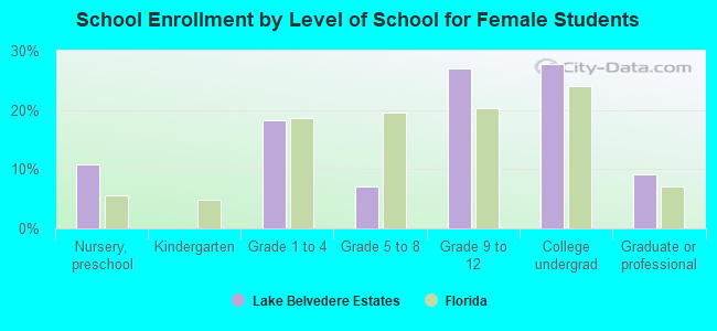 School Enrollment by Level of School for Female Students