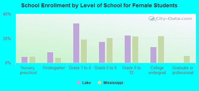 School Enrollment by Level of School for Female Students