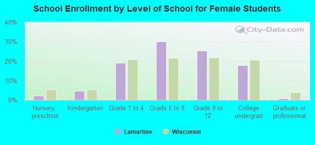 School Enrollment by Level of School for Female Students