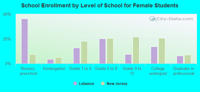 School Enrollment by Level of School for Female Students