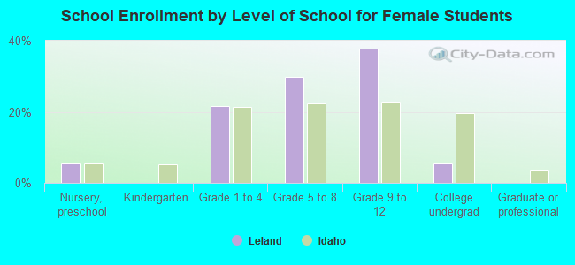 School Enrollment by Level of School for Female Students