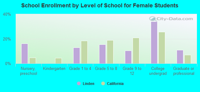 School Enrollment by Level of School for Female Students