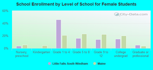 School Enrollment by Level of School for Female Students