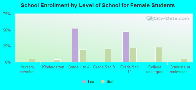 School Enrollment by Level of School for Female Students