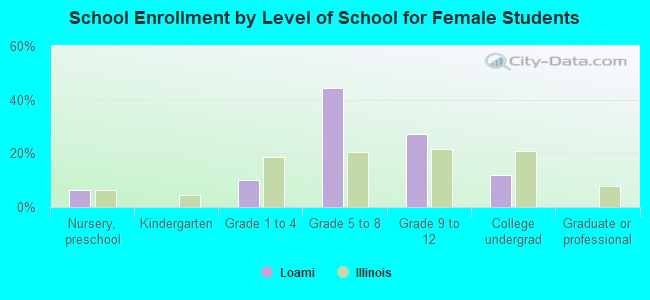 School Enrollment by Level of School for Female Students