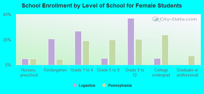 School Enrollment by Level of School for Female Students