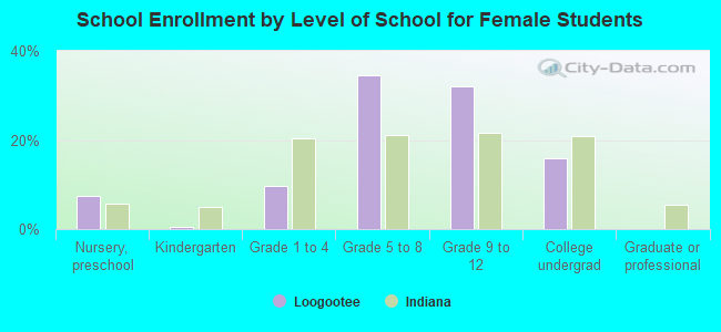 School Enrollment by Level of School for Female Students