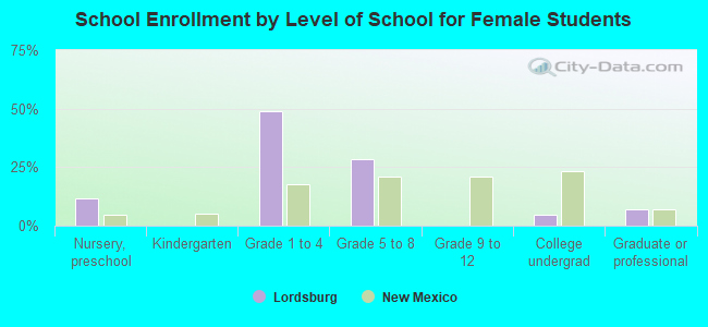 School Enrollment by Level of School for Female Students