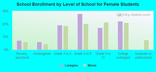 School Enrollment by Level of School for Female Students