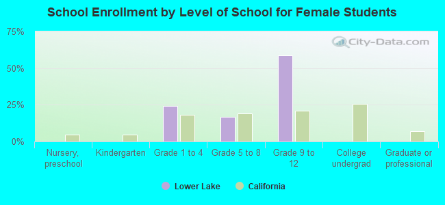 School Enrollment by Level of School for Female Students