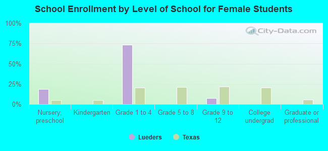 School Enrollment by Level of School for Female Students