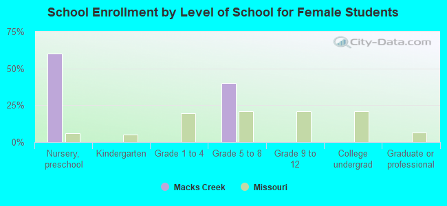 School Enrollment by Level of School for Female Students