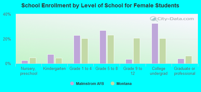 School Enrollment by Level of School for Female Students