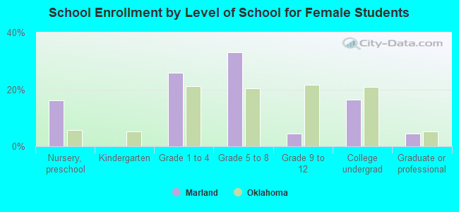 School Enrollment by Level of School for Female Students