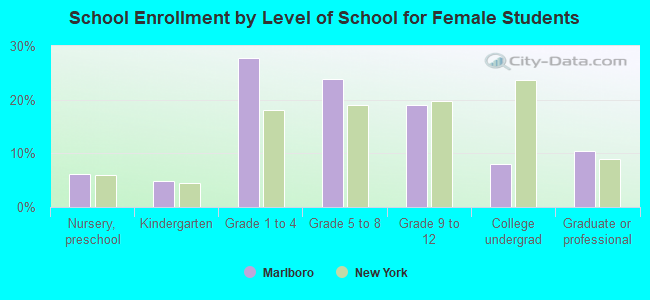 School Enrollment by Level of School for Female Students