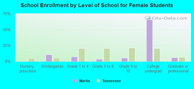 School Enrollment by Level of School for Female Students