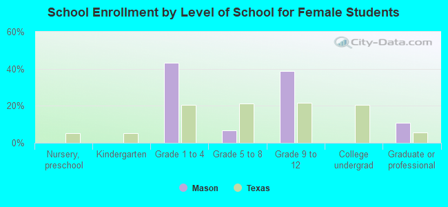 School Enrollment by Level of School for Female Students