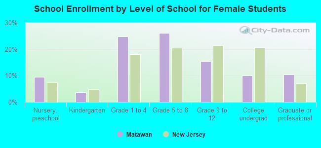 School Enrollment by Level of School for Female Students