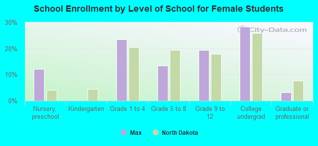 School Enrollment by Level of School for Female Students