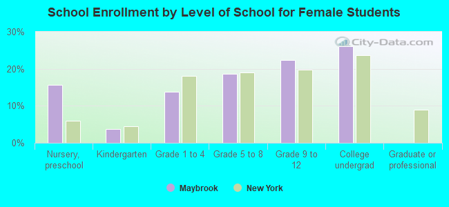 School Enrollment by Level of School for Female Students