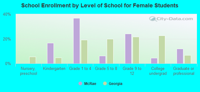 School Enrollment by Level of School for Female Students