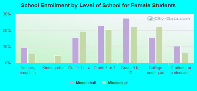 School Enrollment by Level of School for Female Students