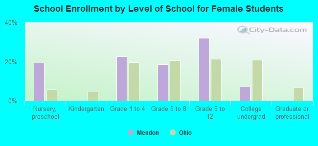 School Enrollment by Level of School for Female Students