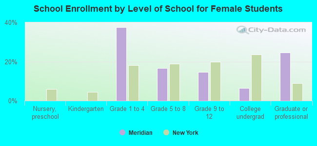 School Enrollment by Level of School for Female Students