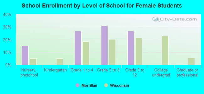 School Enrollment by Level of School for Female Students