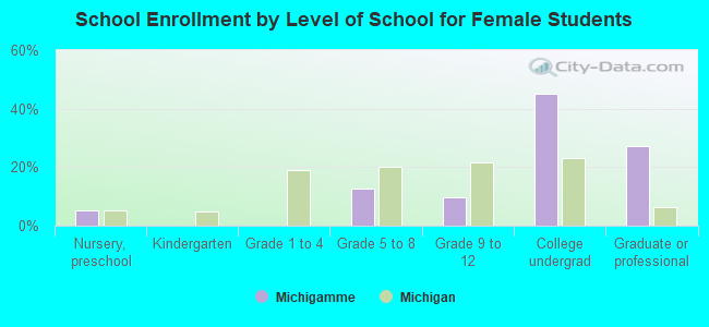 School Enrollment by Level of School for Female Students