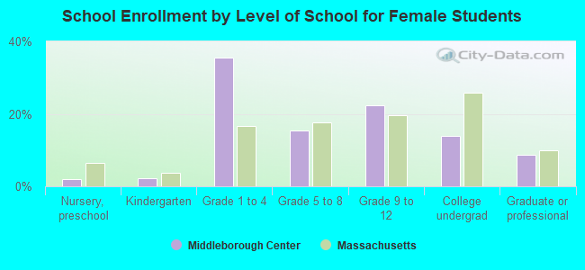 School Enrollment by Level of School for Female Students