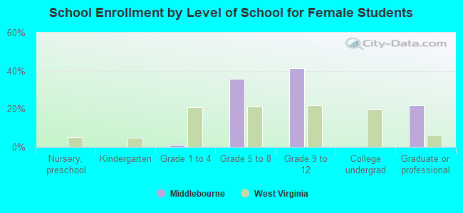 School Enrollment by Level of School for Female Students