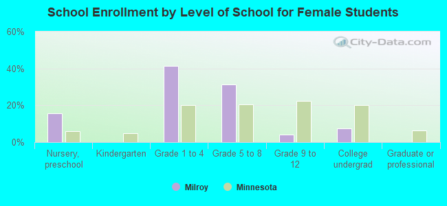 School Enrollment by Level of School for Female Students