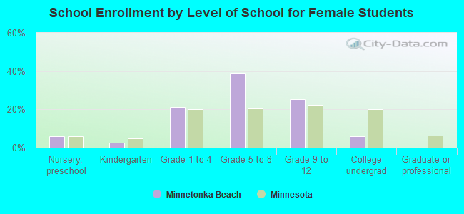 School Enrollment by Level of School for Female Students