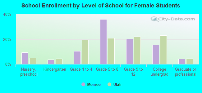 School Enrollment by Level of School for Female Students