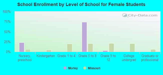 School Enrollment by Level of School for Female Students