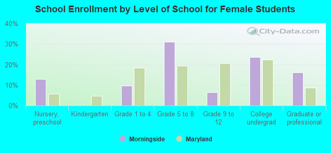 School Enrollment by Level of School for Female Students