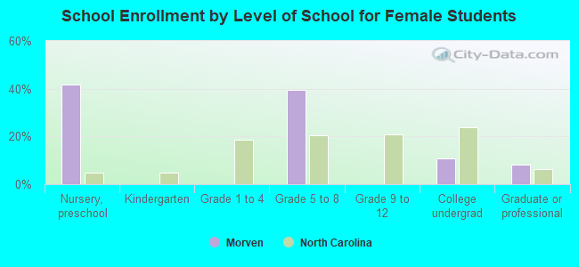 School Enrollment by Level of School for Female Students