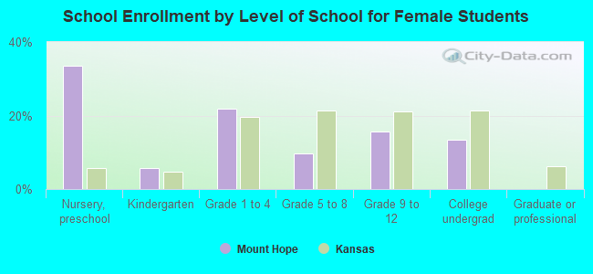 School Enrollment by Level of School for Female Students