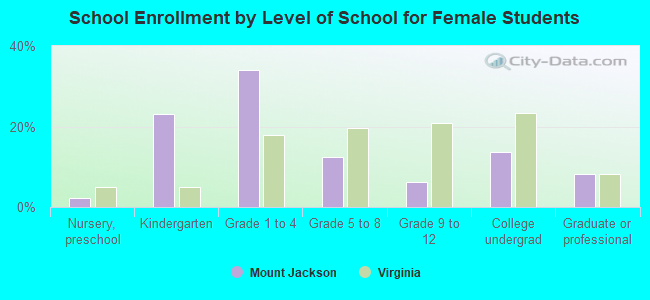 School Enrollment by Level of School for Female Students