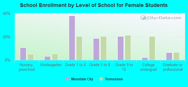 School Enrollment by Level of School for Female Students