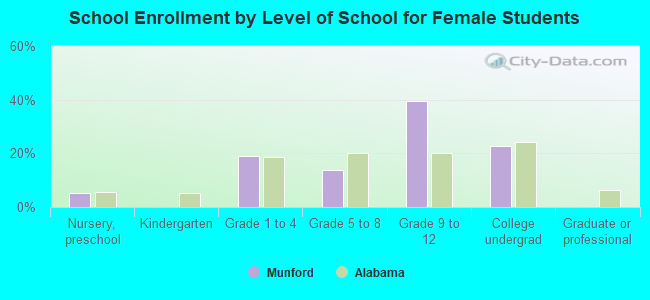 School Enrollment by Level of School for Female Students