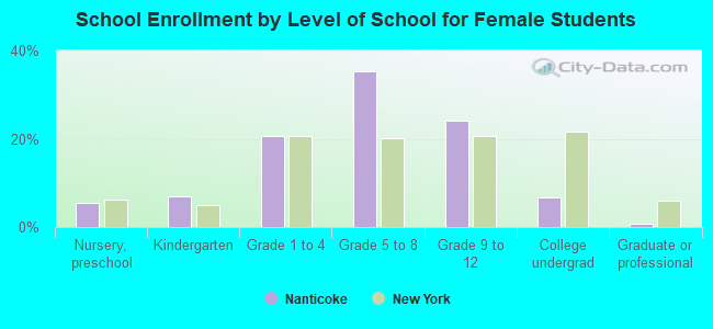 School Enrollment by Level of School for Female Students