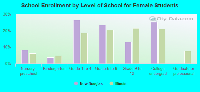 School Enrollment by Level of School for Female Students