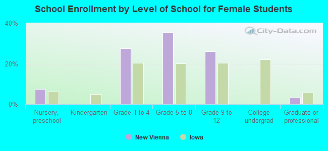 School Enrollment by Level of School for Female Students