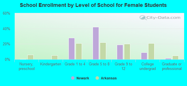 School Enrollment by Level of School for Female Students