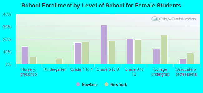 School Enrollment by Level of School for Female Students