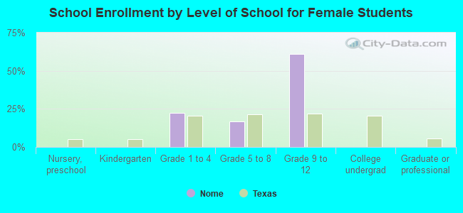 School Enrollment by Level of School for Female Students