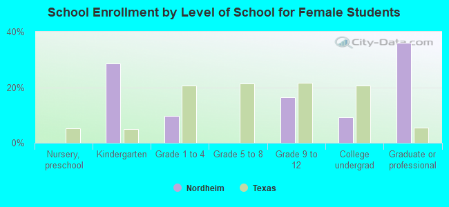 School Enrollment by Level of School for Female Students